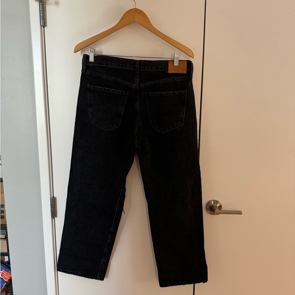 Citizens of Humanity Black Emery Crop Relaxed Straight - Picture 4 of 10